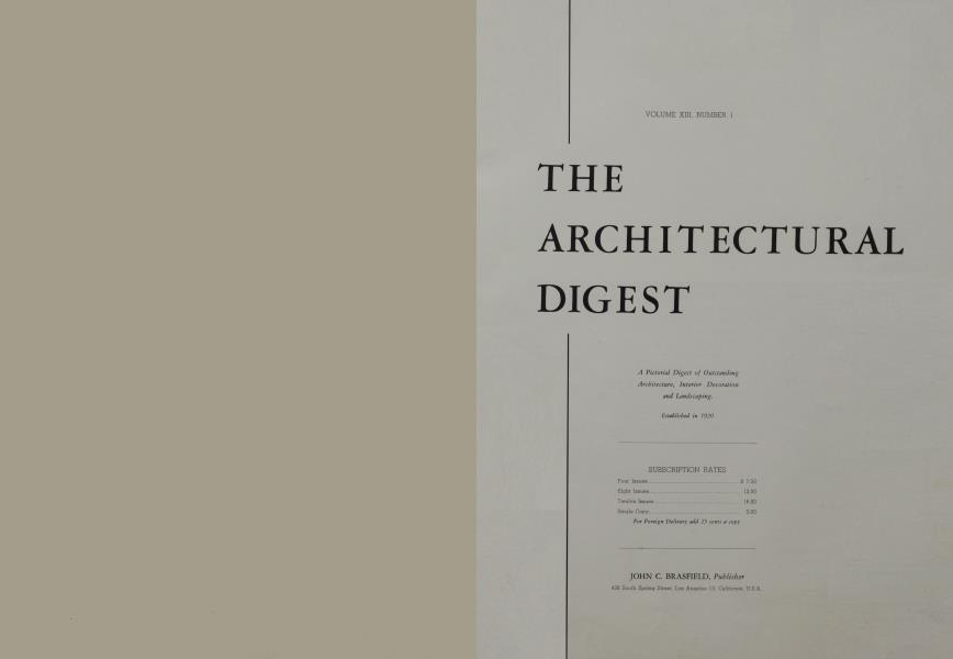 THE ARCHITECTURAL DIGEST
