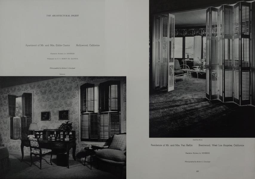 Residence of Mr. and Mrs. Van Heflin Brentwood, West Los Angeles, California