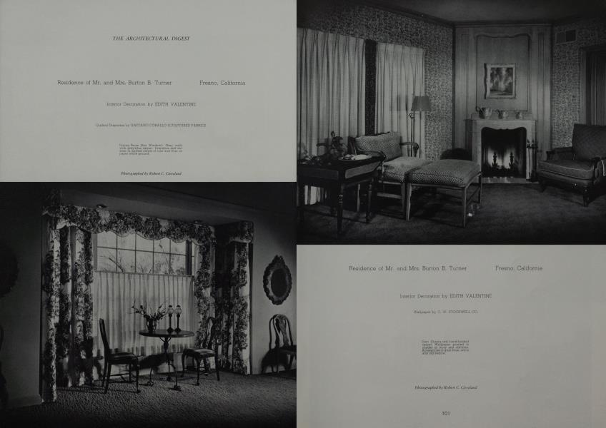 Residence of Mr. and Mrs. Burton B. Turner Fresno, California