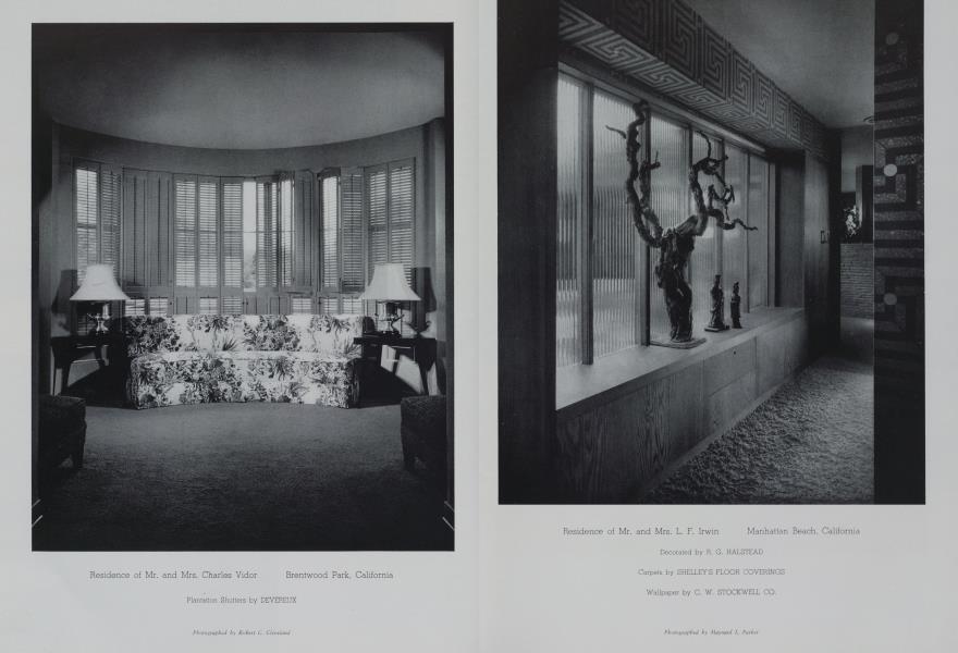 Residence of Mr. and Mrs. Charles Vidor —Brentwood Park, California