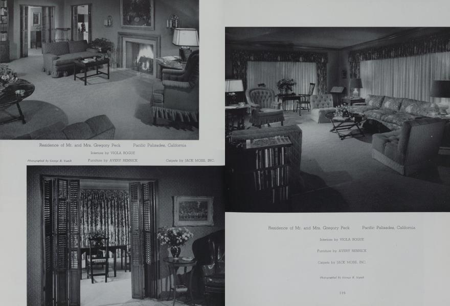 Residence of Mr. and Mrs. Gregory Peck — Pacific Palisades, California
