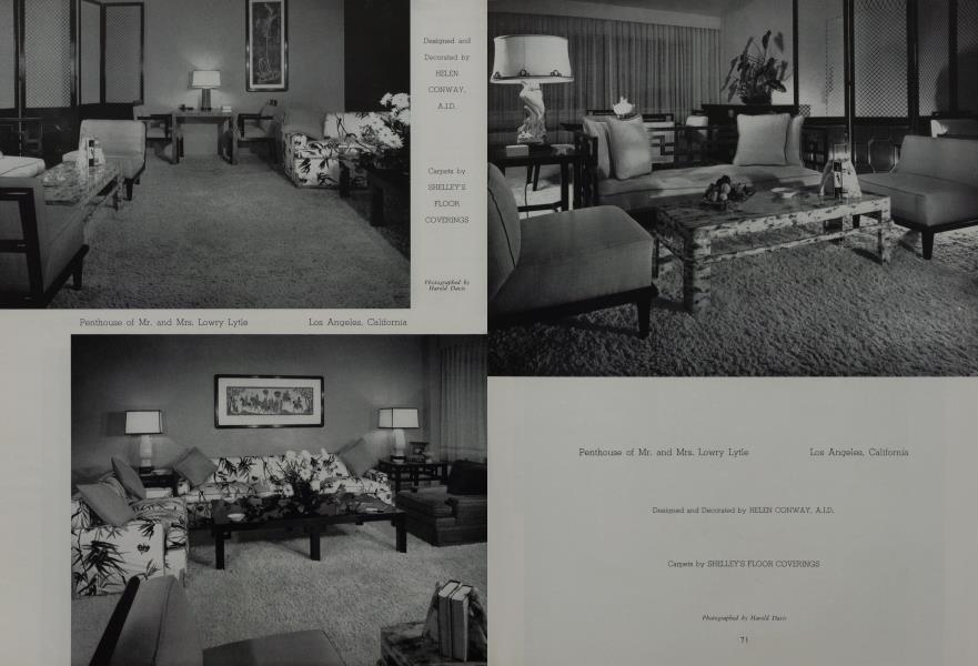 Penthouse of Mr. and Mrs. Lowry Lytle —Los Angeles, California