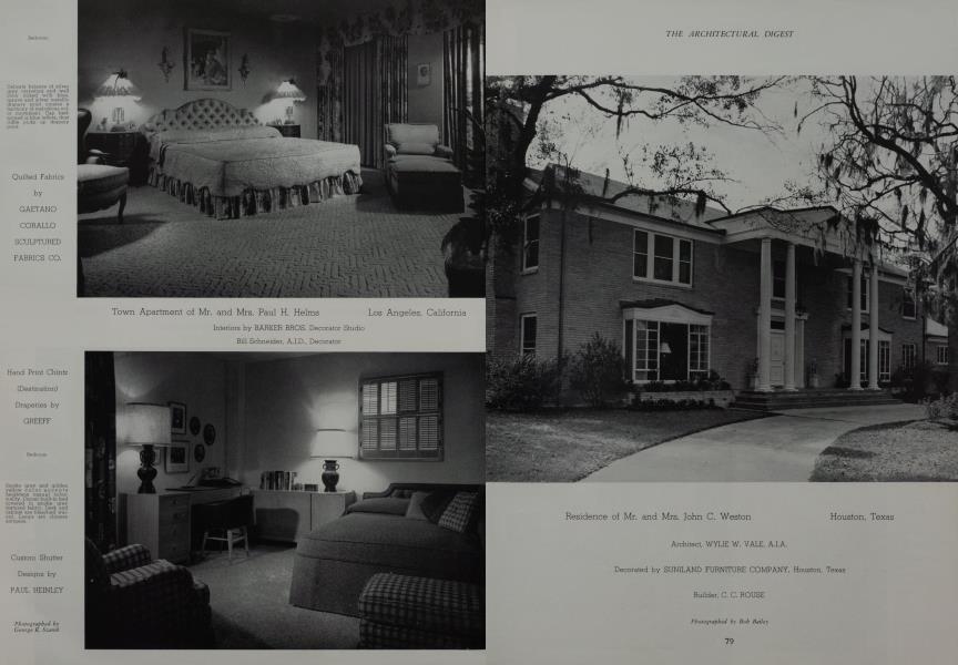 Residence of Mr. and Mrs. John C. Weston —Houston, Texas