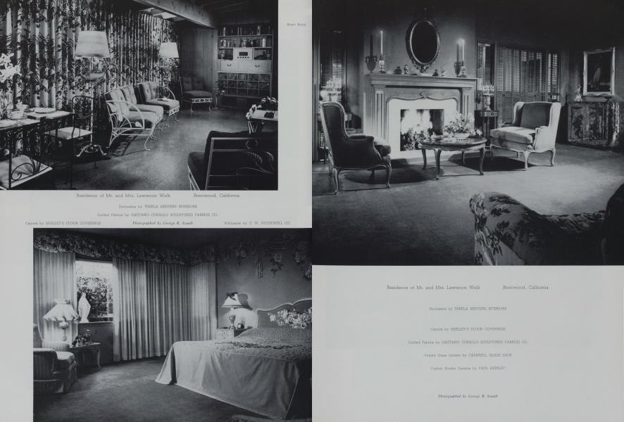 Residence of Mr. and Mrs. Lawrence Welk — Brentwood, California