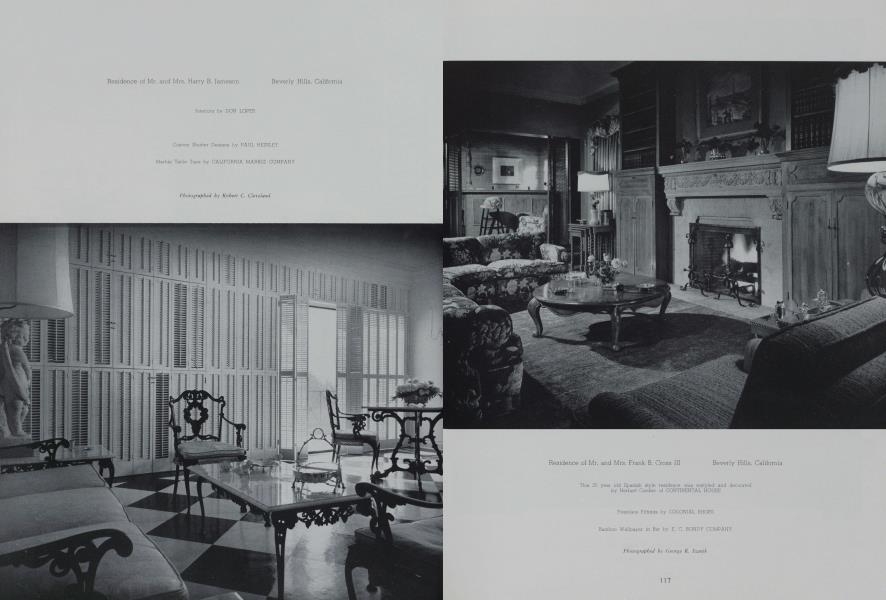 Residence of Mr. and Mrs. Frank B. Cross III — Beverly Hills, California