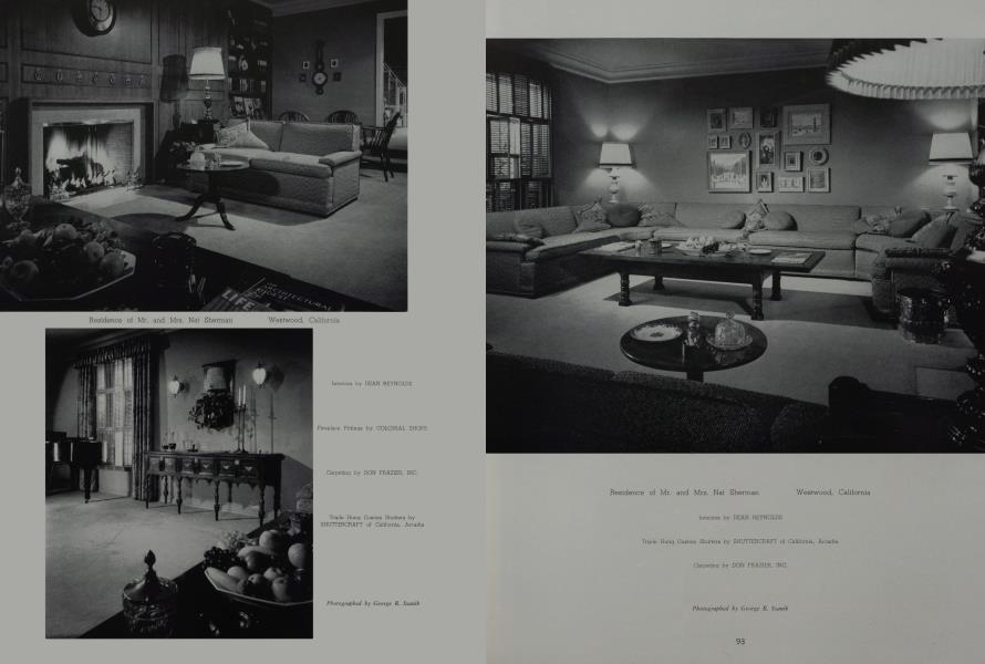 Residence of Mr. and Mrs. Nat Sherman —Westwood, California