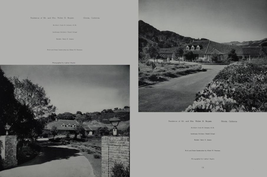 Residence of Mr. and Mrs. Walter N. Boysen —Orinda, California