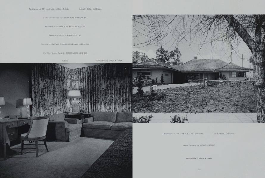 Residence of Mr. and Mrs. Jack Swimmer — Los Angeles, California