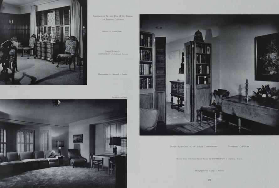 Residence of Dr. and Mrs. H. M. Kersten — Los Angeles, California