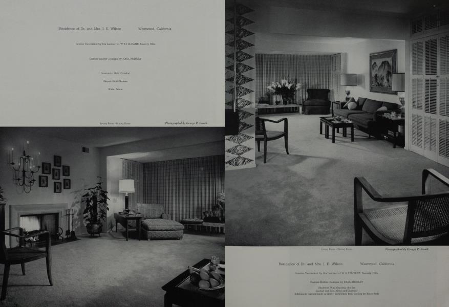 Residence of Dr. And Mrs. J. E. Wilson —Westwood, California