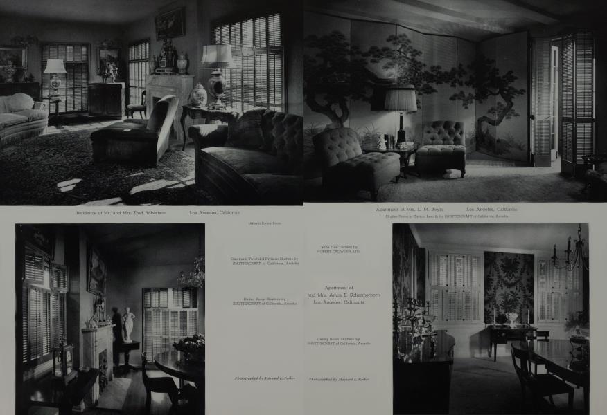 Residence of Mr. And Mrs. Fred Robertson —Los Angeles, California