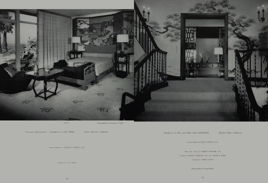 Residence of MR. And MRS. LEO HARTFIELD — Beverly Hills, California