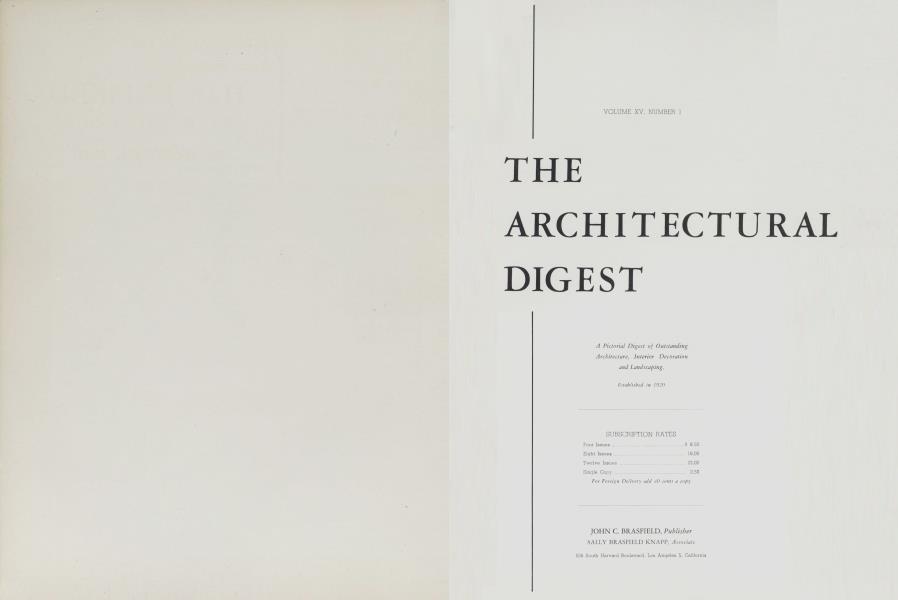 THE ARCHITECTURAL DIGEST