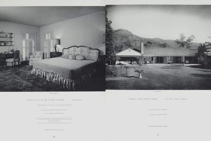 Residence of MRS. DOROTHY UNIACK —Cold Water Canyon, California