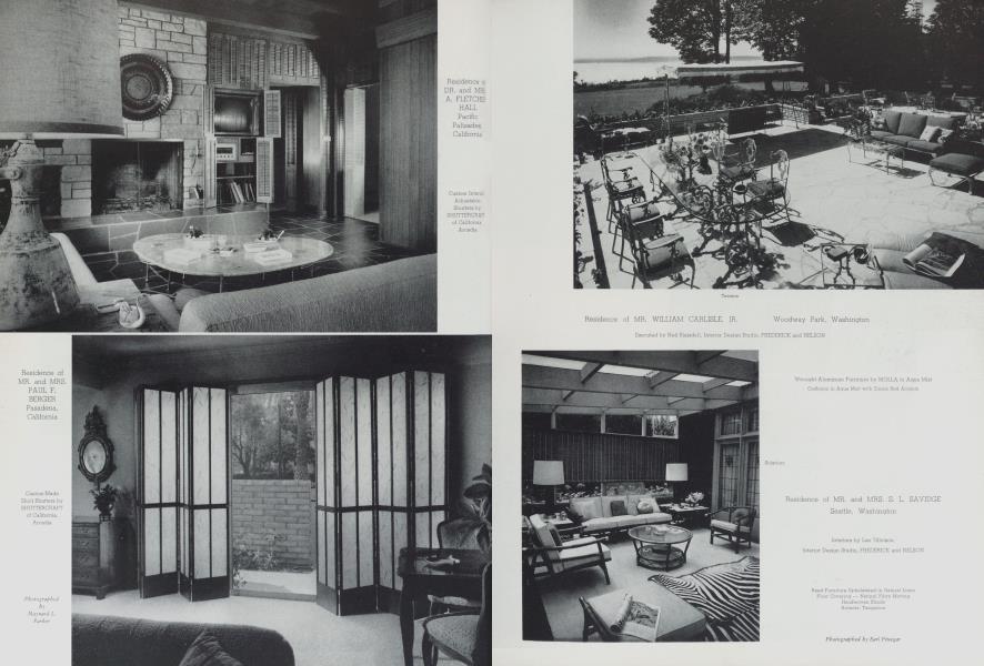 Residence of DR. And MRS. A. FLETCHER HALL Pacific Palisades, California