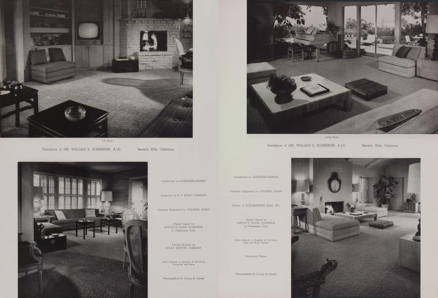 Residence of MR. WILLIAM E. SCHNEIDER, A.I.D. Beverly Hills, California