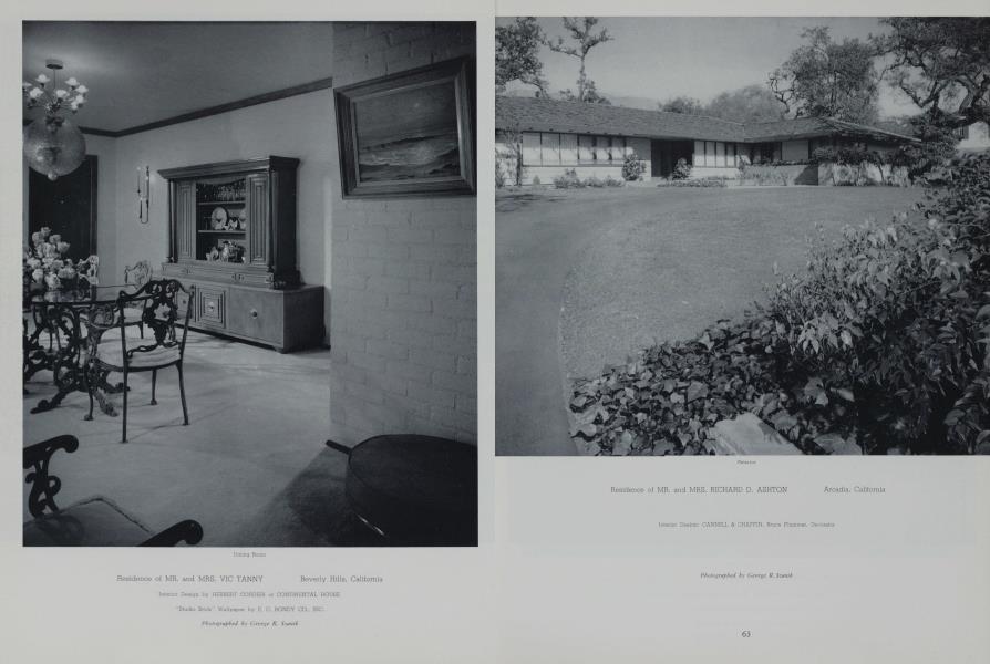 Residence of MR. And MRS. RICHARD D. ASHTON — Arcadia, California
