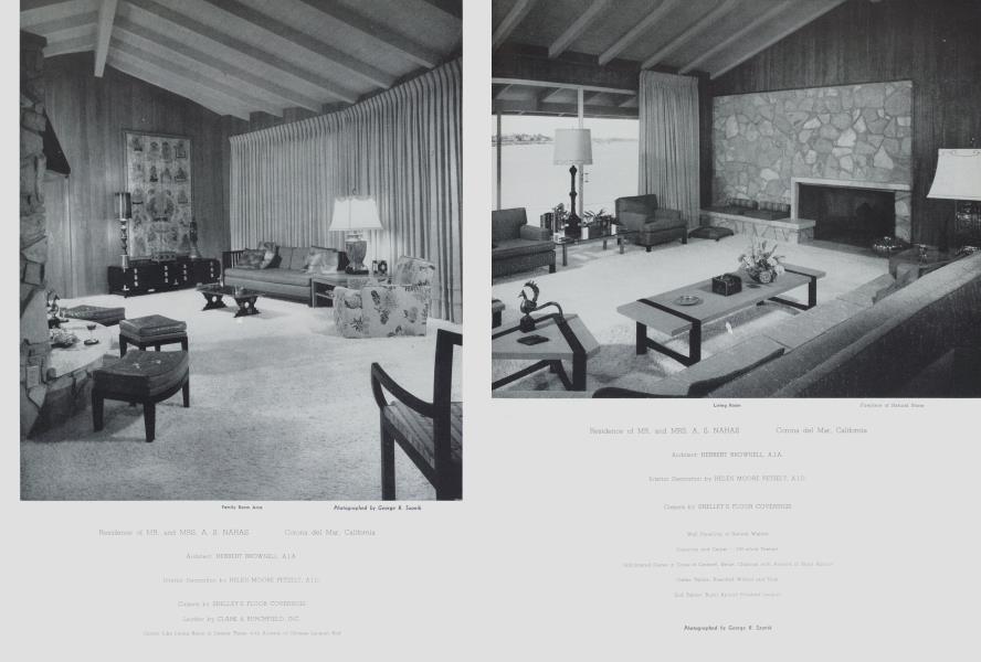 Residence of MR. and MRS. A. S. NAHAS Corona del Mar, California