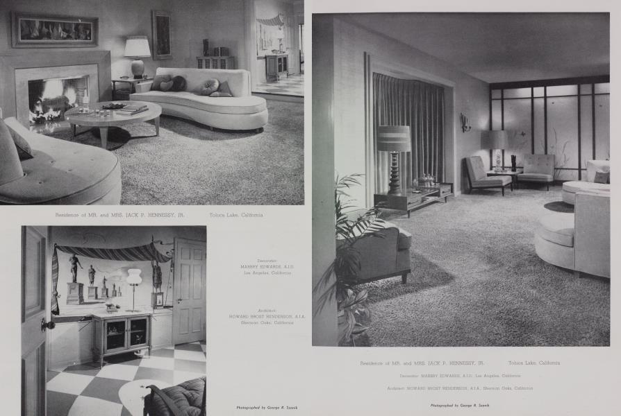 Residence of MR. and MRS. JACK P. HENNESSY, JR. — Toluca Lake, California