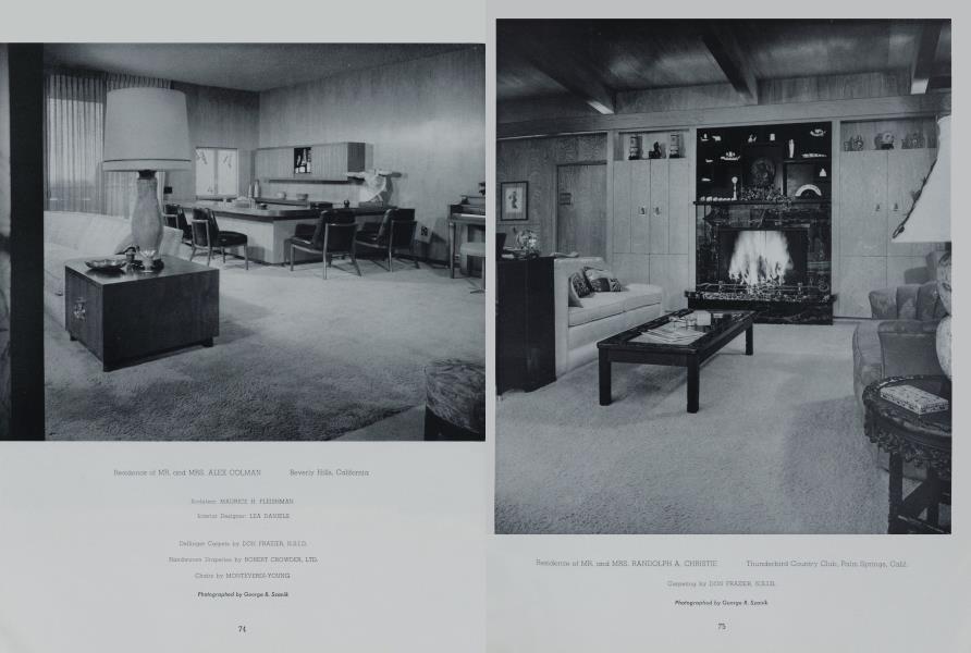 Residence of MR. and MRS. RANDOLPH A. CHRISTIE —Thunderbird Country Club, Palm Springs, Calif.