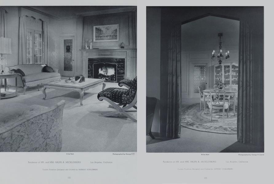 Residence of MR. and MRS. RALPH A. MECKLENBURG —Los Angeles, California