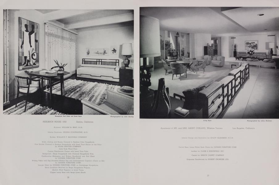 Apartment of MR. and MRS. HARRY CURLAND, Wilshire Terrace — Los Angeles, California