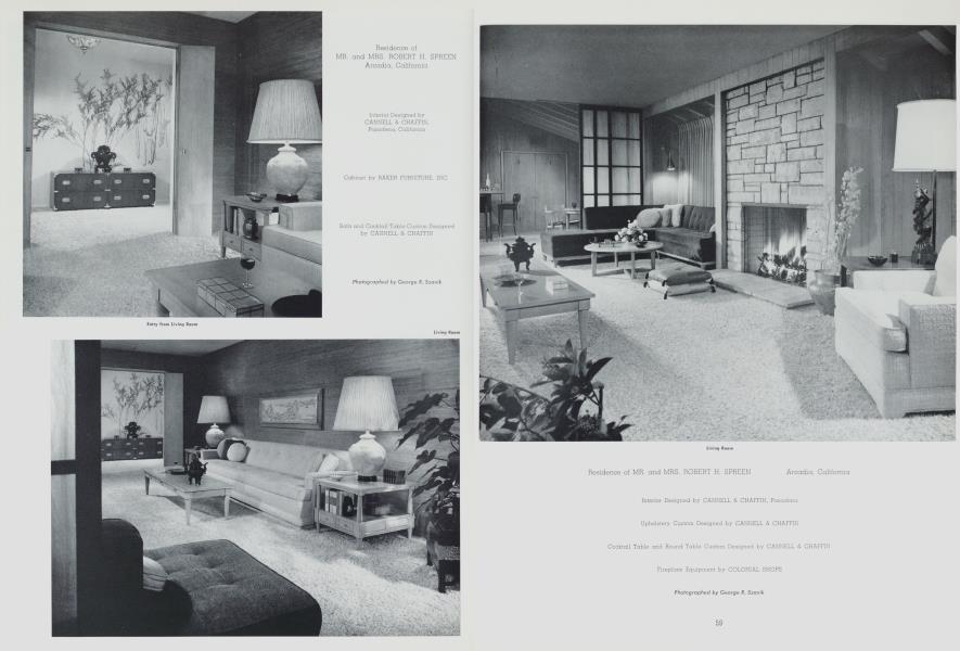 Residence of MR. and MRS. ROBERT H. SPREEN Arcadia, California