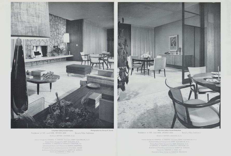 Residence of MR. And MRS. IRVING ASH — Beverly Hills, California