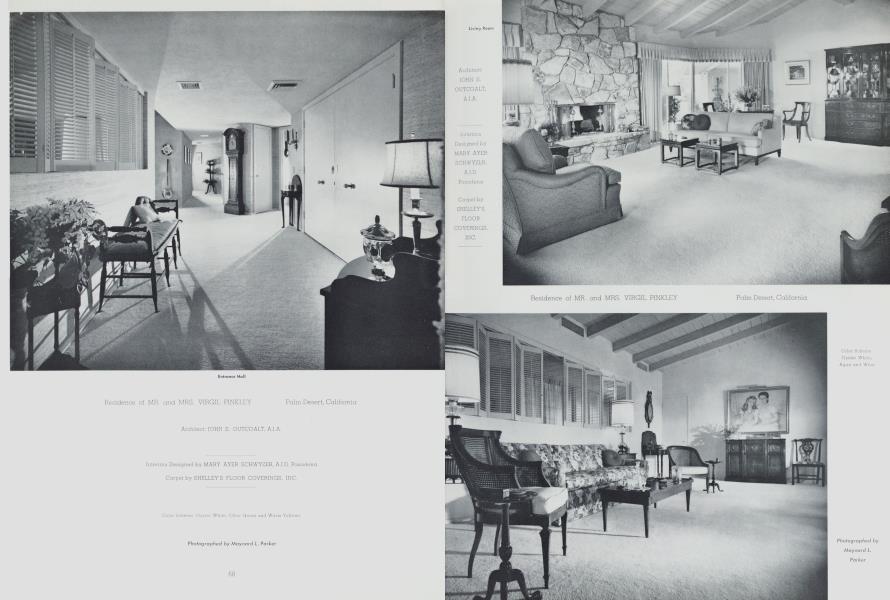 Residence of MR. And MRS. VIRGIL PINKLEY — Palm Desert, California