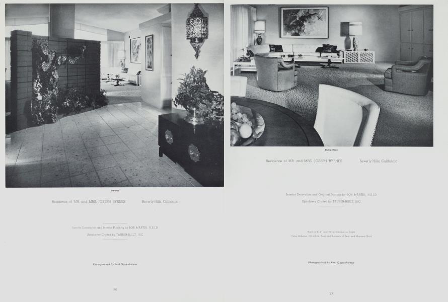 Residence of MR. And MRS. JOSEPH BYRNES — Beverly Hills, California