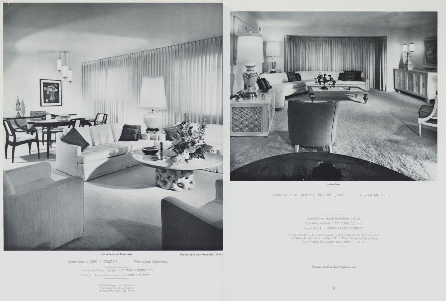 Apartment of MRS. J. CEAZAN — Westwood, California