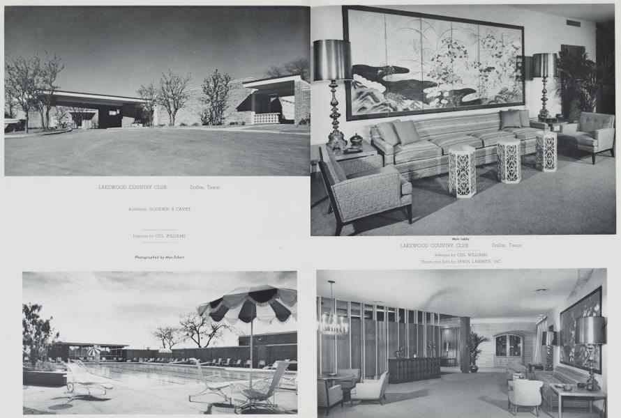 Lakewood Country Club — Dallas, Texas | Architectural Digest | MARCH 1961