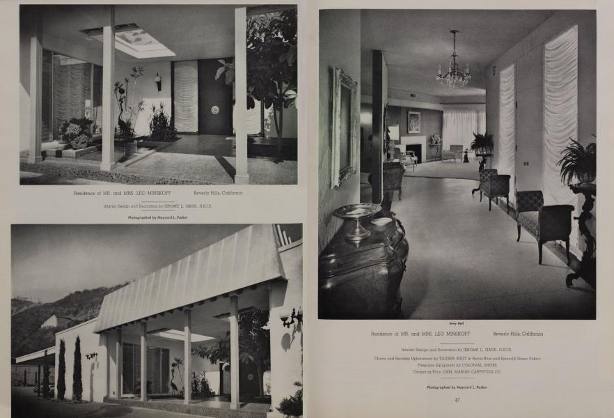 Residence of MR. And MRS. LEO MINSKOFF — Beverly Hills, California