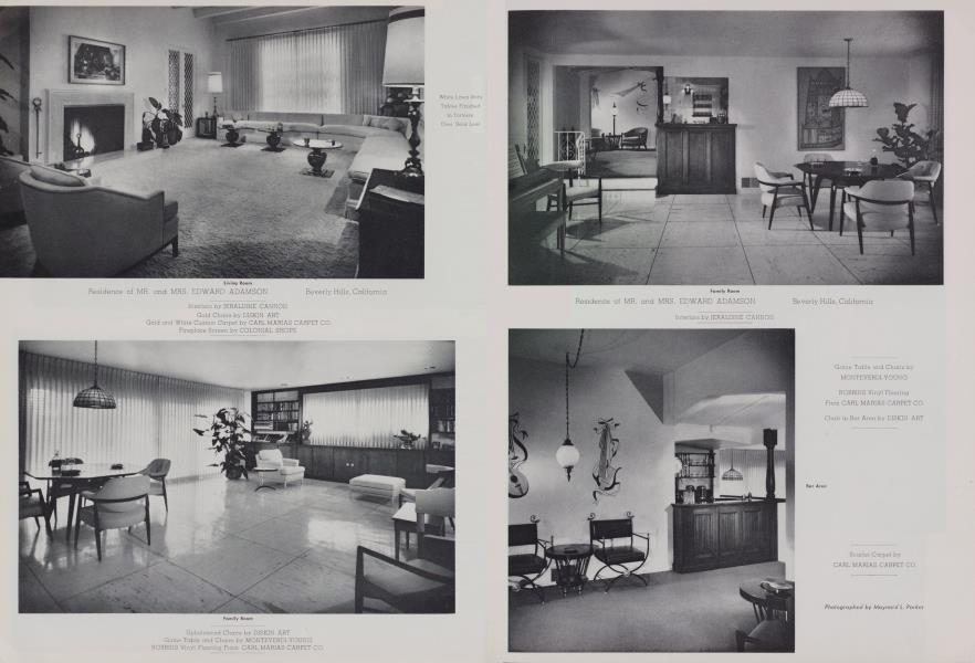 Residence of MR. And MRS. EDWARD ADAMSON — Beverly Hills, California