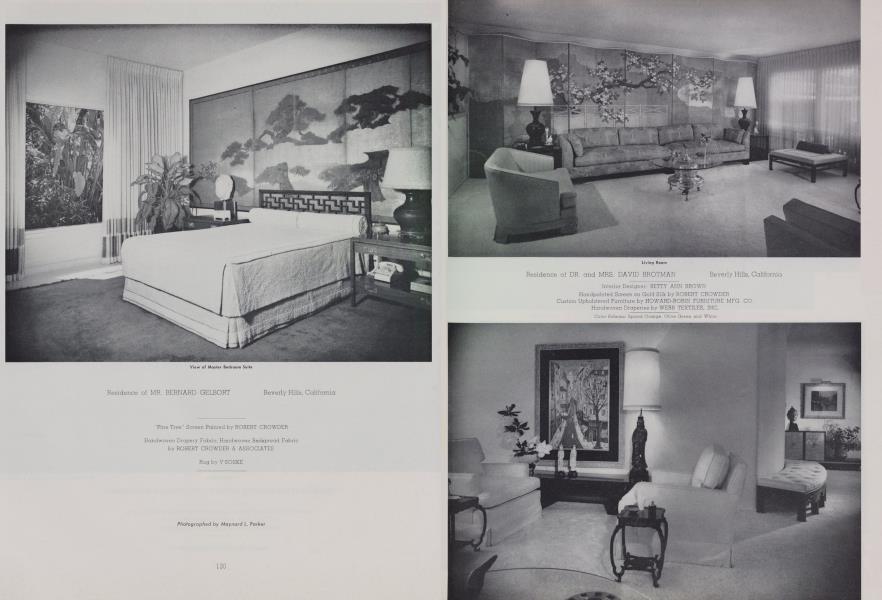 Residence of DR. And MRS. DAVID BROTMAN — Beverly Hills, California