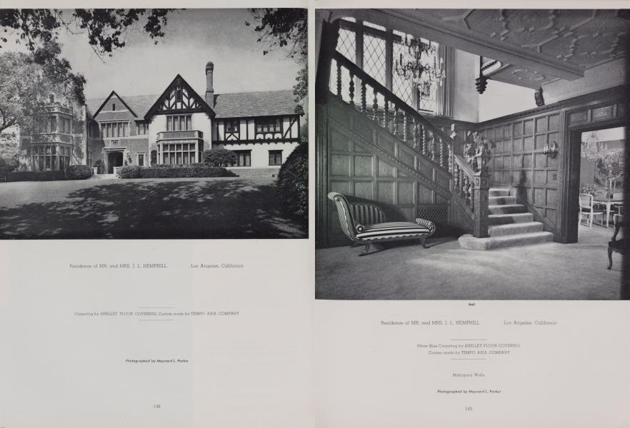 Residence of MR. And MRS. J. L. HEMPHILL — Los Angeles, California