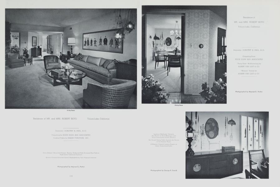 Residence of MR. and MRS. ROBERT BOYD —Toluca Lake, California