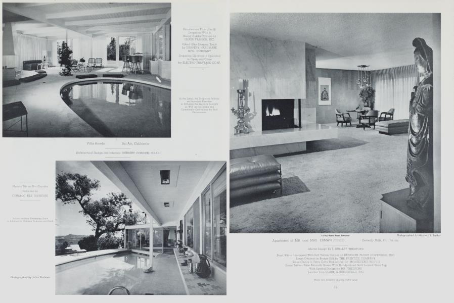 Apartment of MR. and MRS. ERMAN PESSIS — Beverly Hills, California