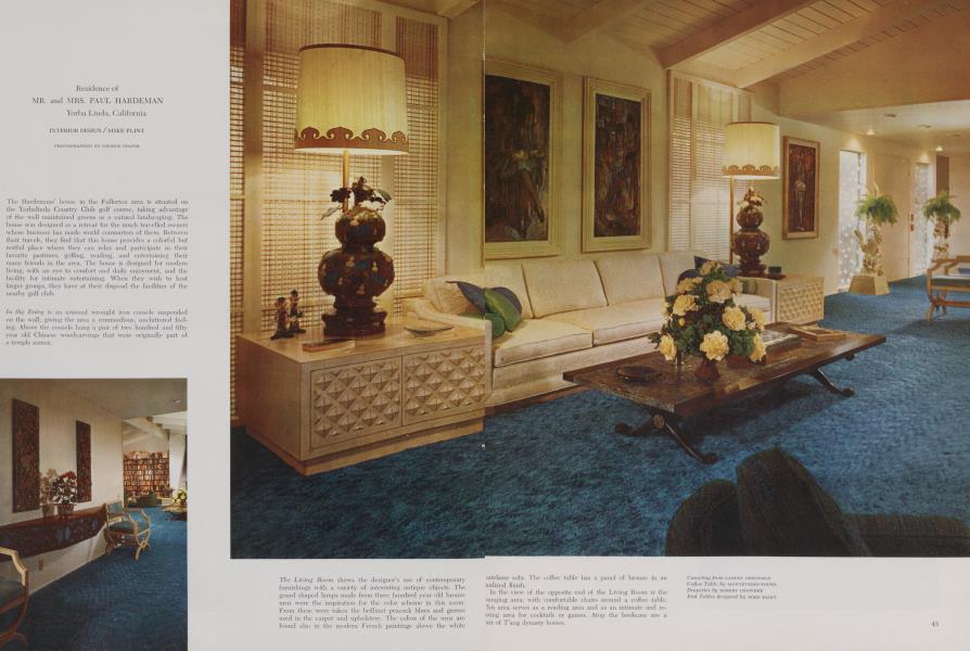 Residence of MR. And MRS. PAUL HARDEMAN — Yorba Linda, California