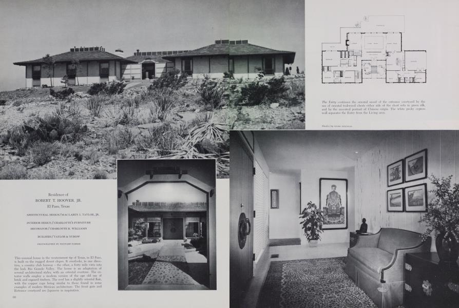 Residence of ROBERT T. HOOVER, JR. — El Paso, Texas Architectural