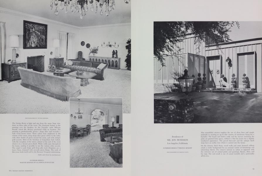 Residence of MR. JON PETERSON — Los Angeles, California