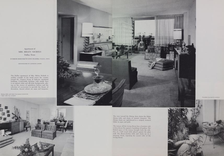 Apartment of MRS. HELEN NICHOLS Dallas, Texas