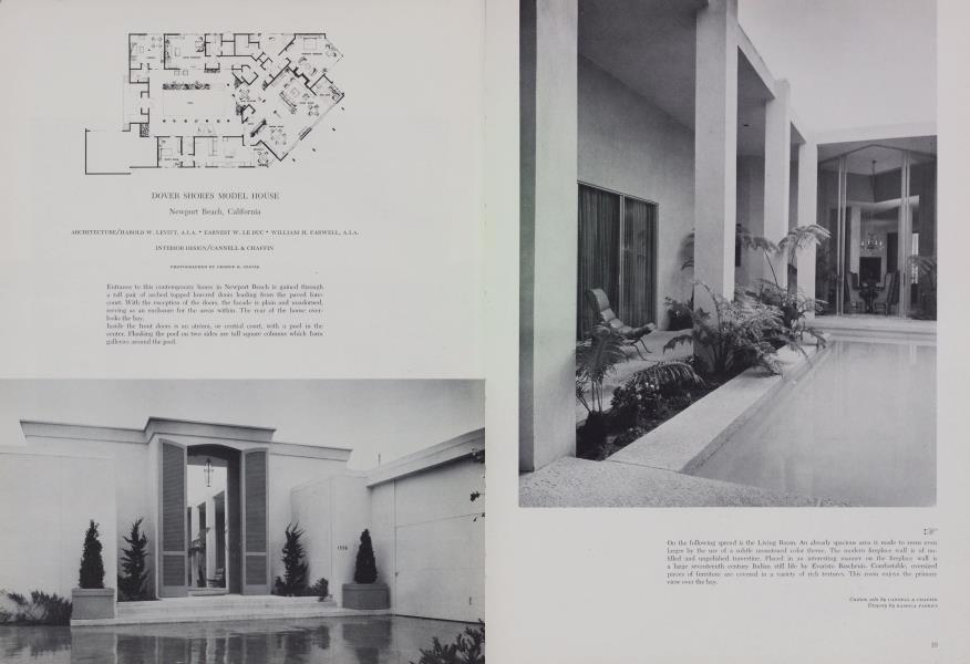 DOVER SHORES MODEL HOUSE — Newport Beach, California
