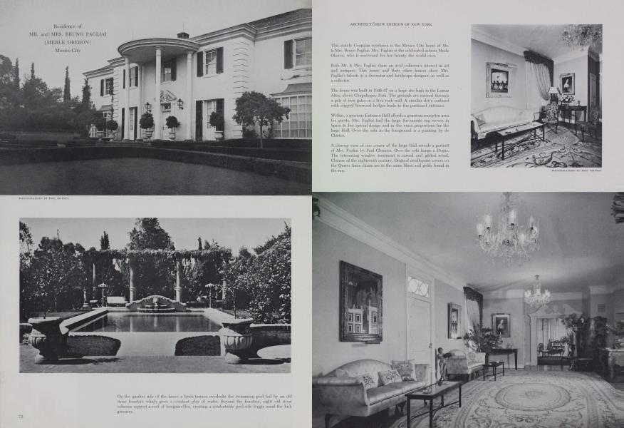 Residence of MR. and MRS. BRUNO PAGLIAI (MERLE OBERON) — Mexico City ...