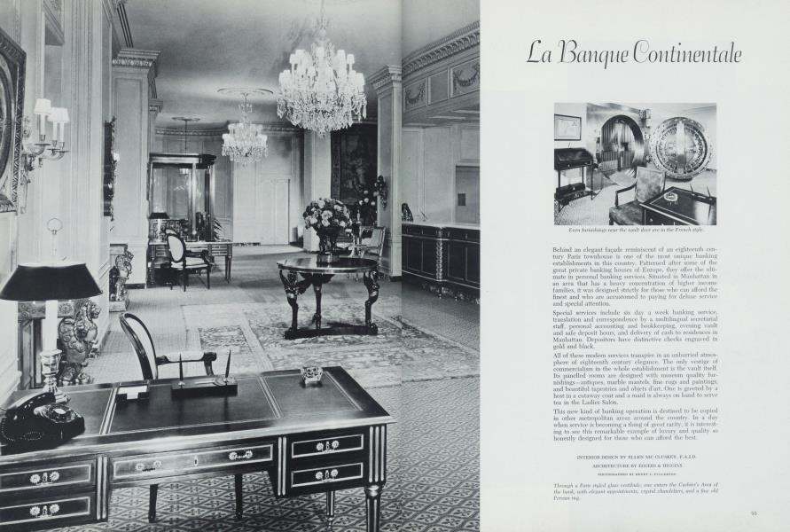 La Banque Continentale Architectural Digest Fall 1966