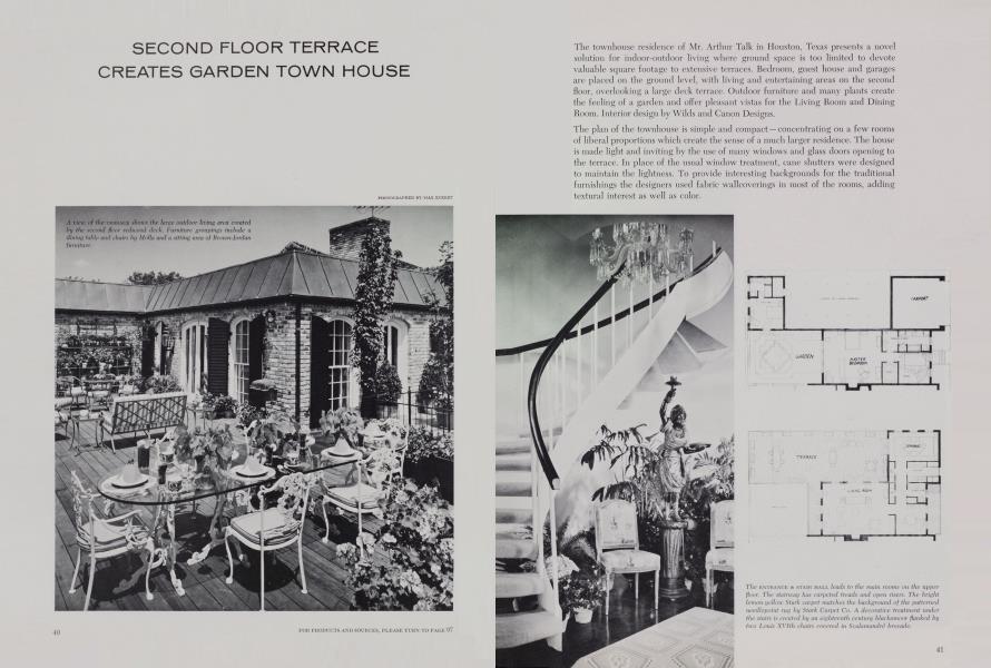 SECOND FLOOR TERRACE CREATES GARDEN TOWN HOUSE