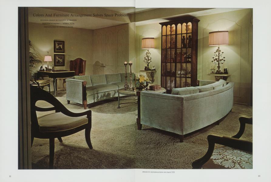 Colors And Furniture Arrangement Solves Space Problem