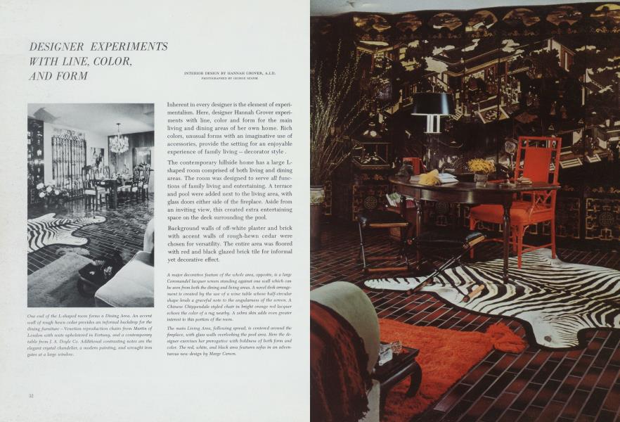 DESIGNER EXPERIMENTS WITH LINE, COLOR, AND FORM