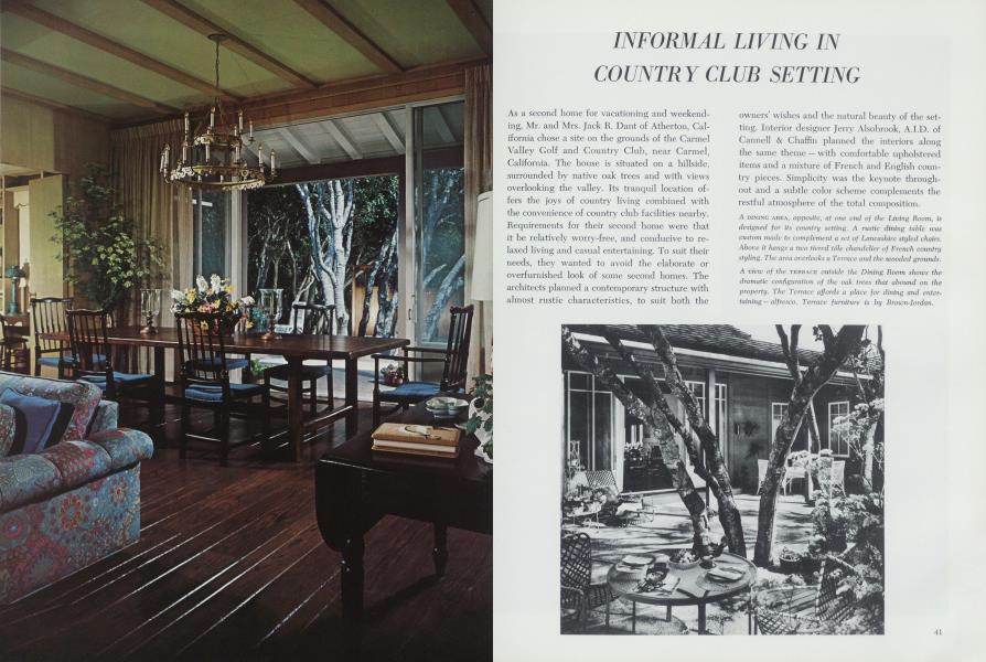 Informal Living in Country Club Setting