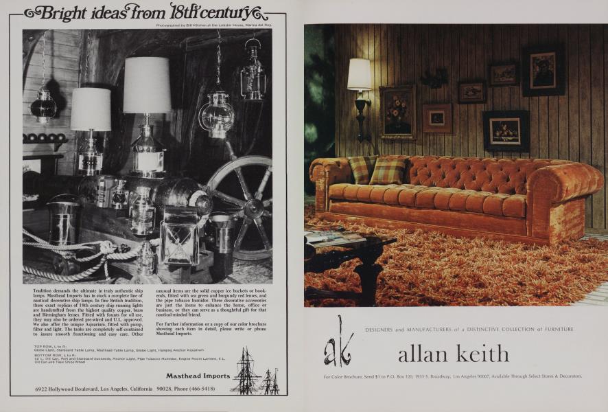 Masthead Imports Architectural Digest MARCH 1969